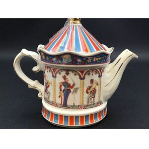 Sadler Vintage Edwardian Entertainment Teapot Bandstand Design Multicolor